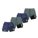 KIT 4 SHORTS DE COMPRESSÃO 2 EM 1 PROFIT  [PAGUE 02 LEVE 04]