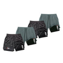 KIT 4 SHORTS DE COMPRESSÃO 2 EM 1 PROFIT  [PAGUE 02 LEVE 04]