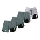 KIT 4 SHORTS DE COMPRESSÃO 2 EM 1 PROFIT  [PAGUE 02 LEVE 04]