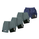 KIT 4 SHORTS DE COMPRESSÃO 2 EM 1 PROFIT  [PAGUE 02 LEVE 04]