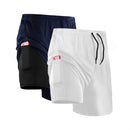 Kit 2 Shorts Compressão 2 em 1 - APEX PERFORMANCE [COMPRE 1, LEVE2]