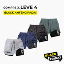 Kit 4 Bermudas de Compressão 2 em 1 ProFit [COMPRE 02 LEVE 04] - 50% OFF + FRETE GRÁTIS