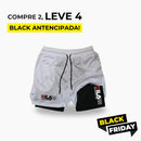 Kit 4 Bermudas de Compressão 2 em 1 ProFit [COMPRE 02 LEVE 04] - 50% OFF + FRETE GRÁTIS